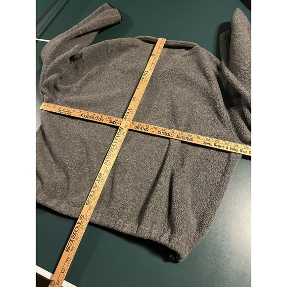 VINTAGE Eddie Bauer EBTEK Full Zip Fleece Heavyweight Jacket Coat LARGE Gray - Picture 8 of 8